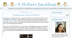 Desktop Screenshot of amothersramblings.com